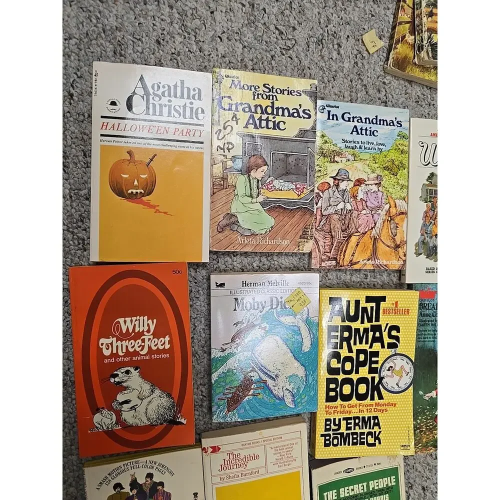 Lot of 11‎ Vintage Mixed Authors Fiction Adventure Paperback Novel Story Books